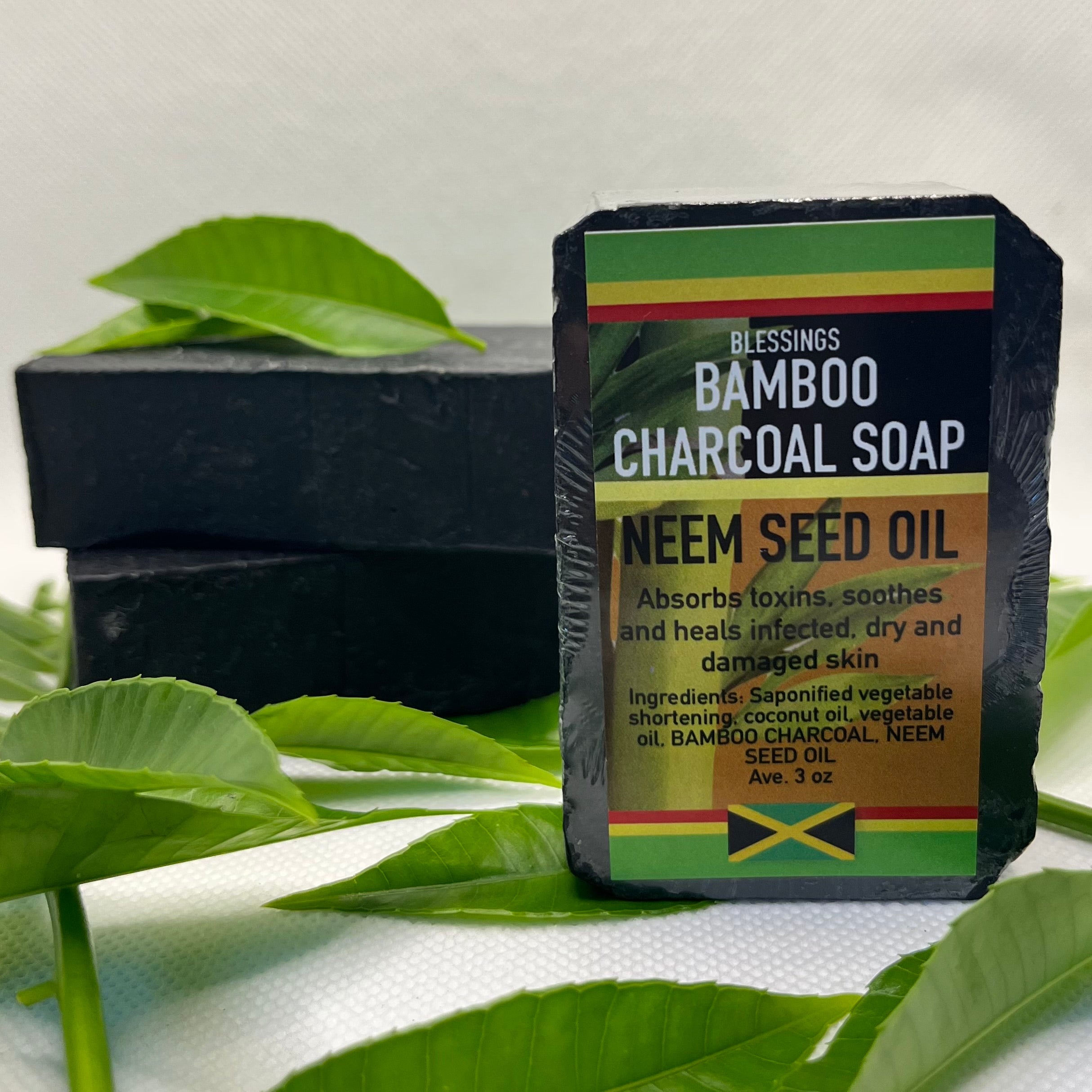 Bamboo Charcoal Neem Seed Oil Soap Blessings All Natural Jamaica