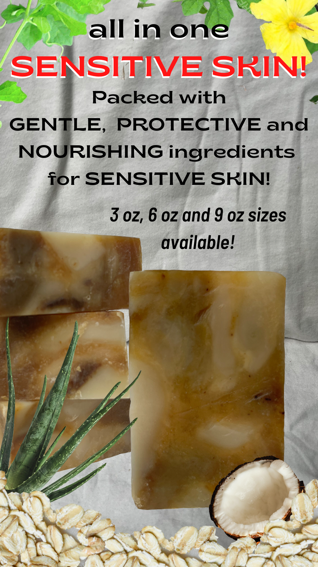 All in One Sensitive Skin Soap