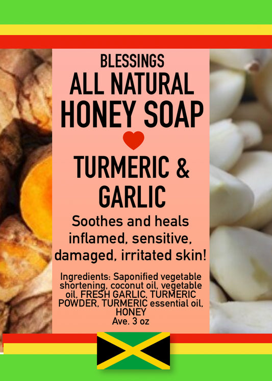 Honey Garlic Turmeric Soap