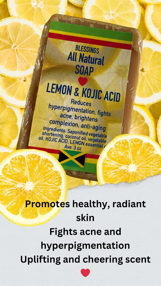 Lemon KOJIC Acid Soap