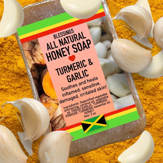 Honey Garlic Turmeric Soap