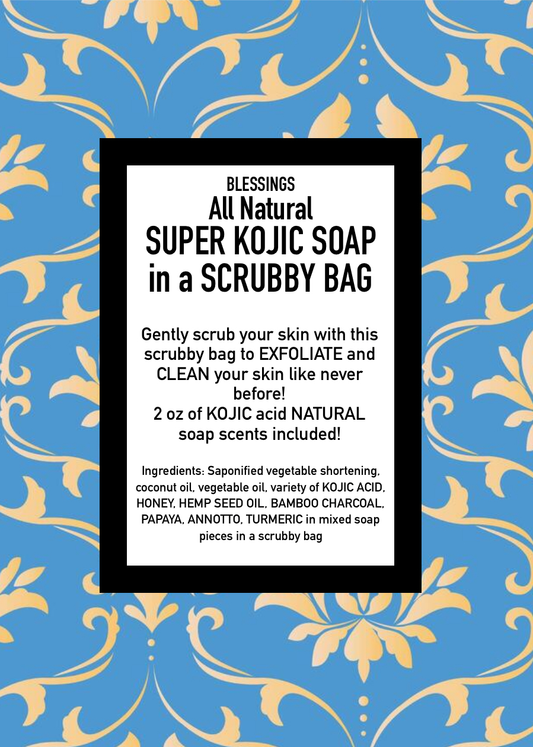 Liver Spot & Eczema Soap in a Scrubby Bag
