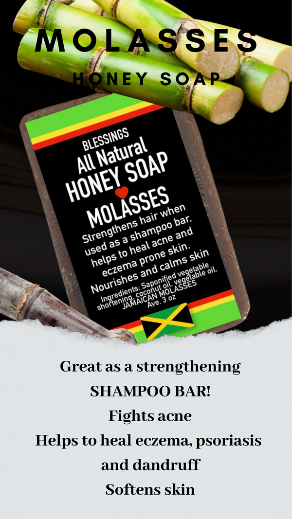 Honey MOLASSES Soap Blessings All Natural Jamaica