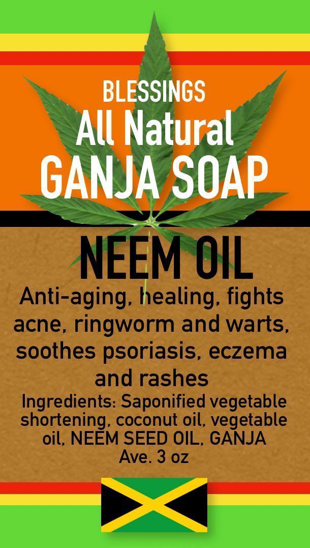 Ganja Neem Oil SoapN Blessings All Natural Jamaica
