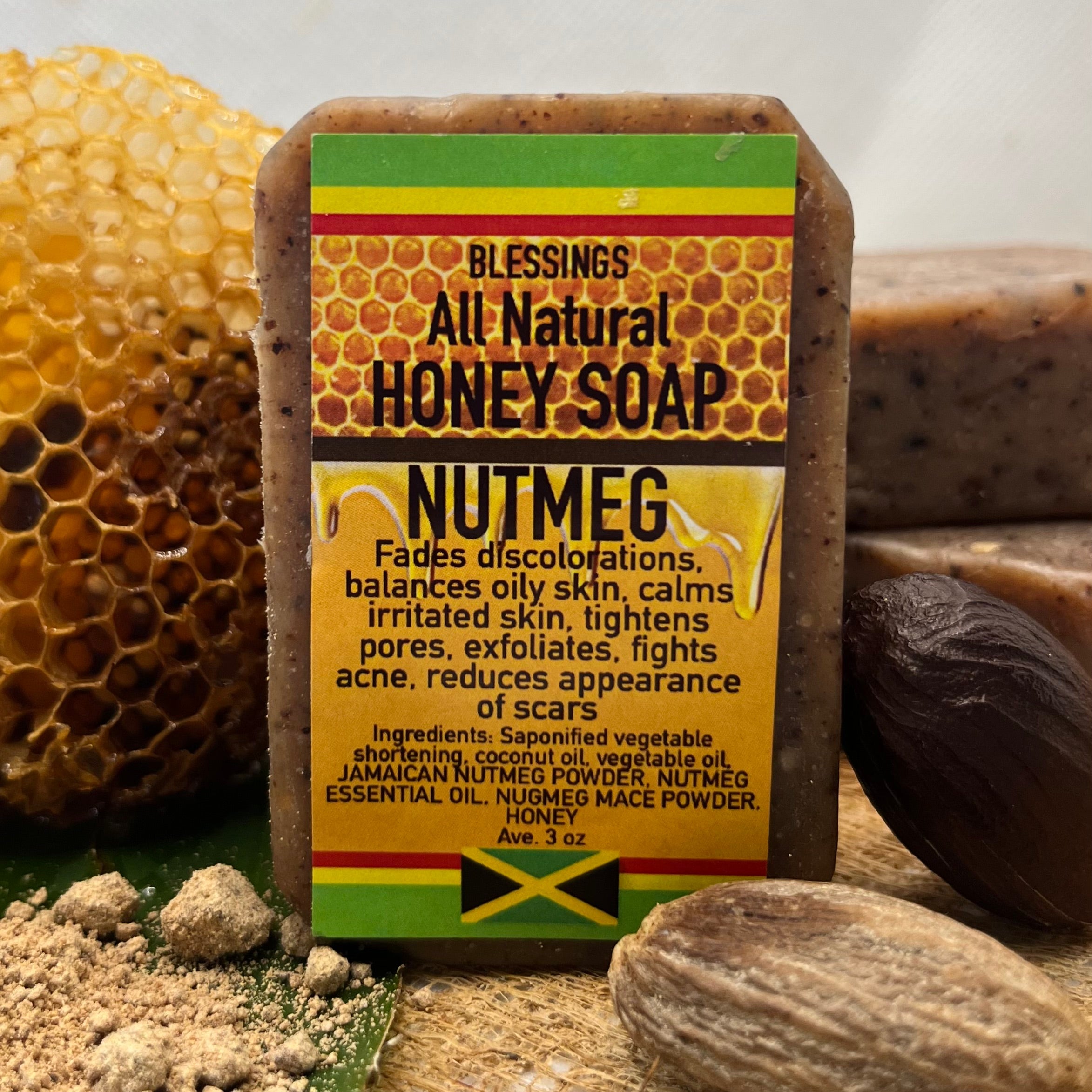 Honey Nutmeg Soap – Blessings All Natural Jamaica