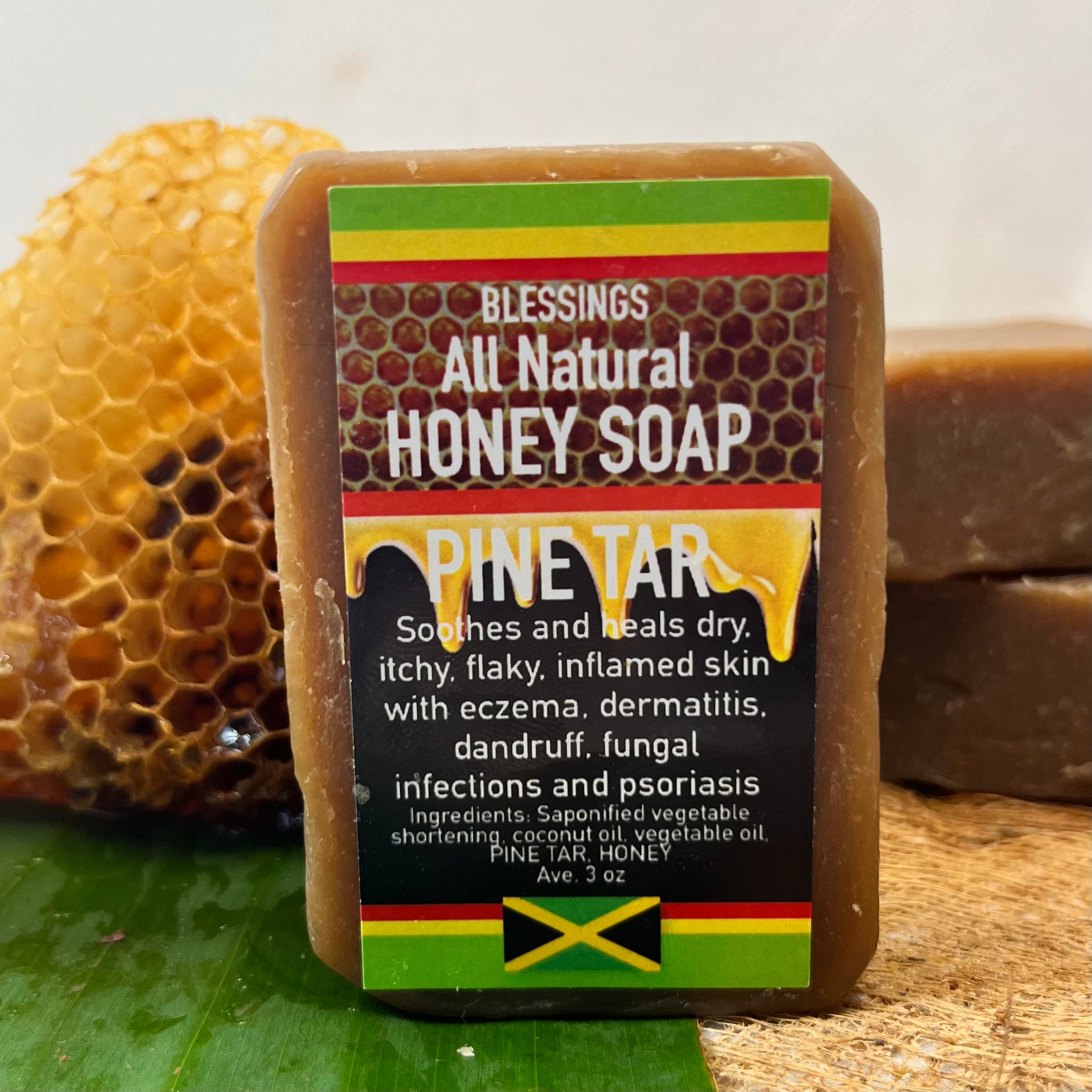 Honey Pine Tar Soap Blessings All Natural Jamaica Wholesale honey-pine-tar-soap-blessings-all-natural-jamaica-wholesale