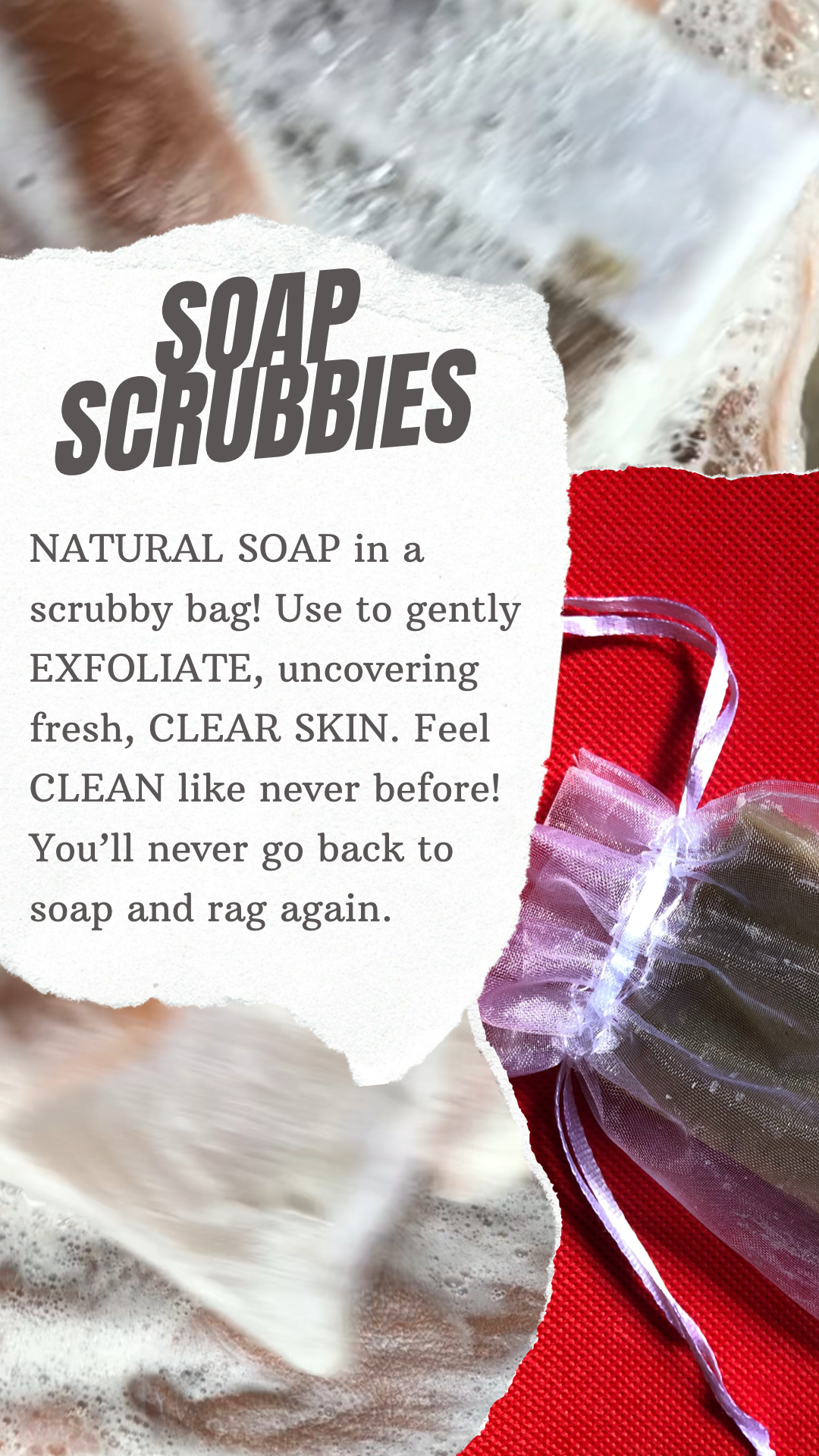 Super Kojic Soap in A Scrubby Bag